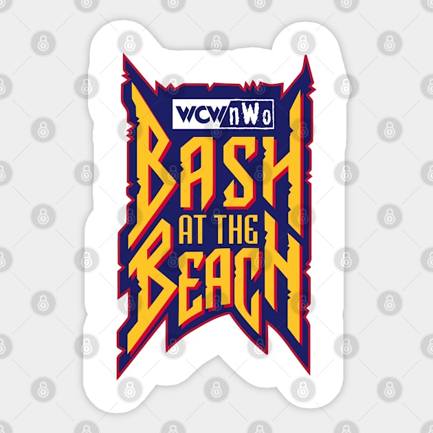 WCW Bash At The Beach Sticker by Authentic Vintage Designs